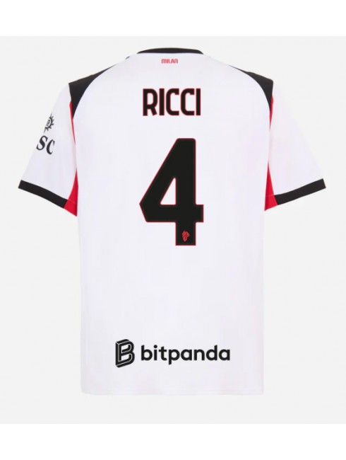 AC Milan Samuele Ricci #4 Replika Borta Kläder 2025-26 Kortärmad AC Milan Samuele Ricci #4 Replika Borta Kläder 2025-26 Kortärmad
